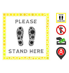 Please Stand Here Mosaic Coronavirus Items