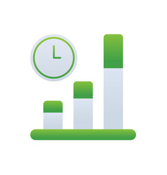 Process Business Management Icon With Green