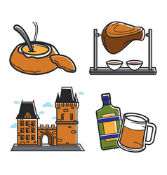 Czech Republic Country Symbols Food And Drink