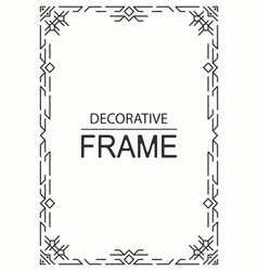 Geometric Line Frame Template