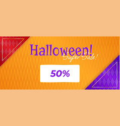 Halloween Sale Flyer Super Banner