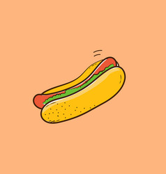 Hand Drawn Hot Dog