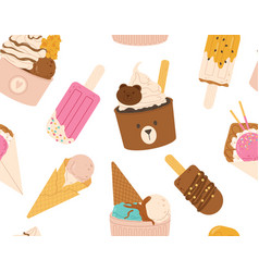 Ice Cream Seamless Pattern