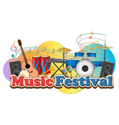 Music Festival Text Banner Design