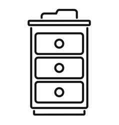 Office Drawer Icon Outline Crm Data