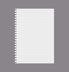 Torn Page Notepad Or Notebook With Dots Realistic