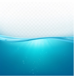 Underwater bubbles on transparent background vector image