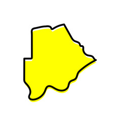 Kweneng District Map Of Botswana Country