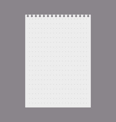 Blank Page From Spiral Notepad Mockup Realistic