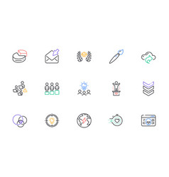 Idea Business And Equity Line Icons