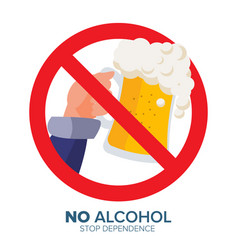 No Alcohol Symbol Ban Liquor Label