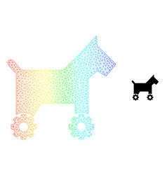 Spectrum Network Gradient Robotic Dog Icon