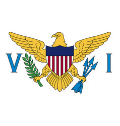 United States Virgin Islands Flag Simple For