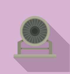 Aircraft Repair Turbine Icon Flat Style