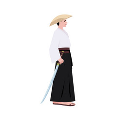 Depicting A Samurai Side View