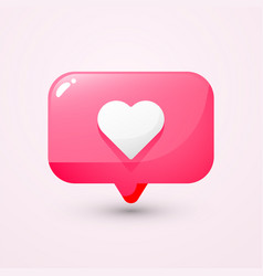 Heart Social Media Notification Icon