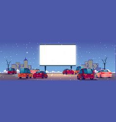 Outdoor Cinema Winter Drive-in Movie Theater