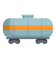 Tank Wagon Petrol Icon Cartoon Rail