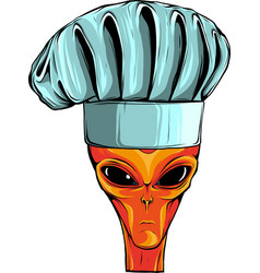 Alien Wearing Chef Hat Art