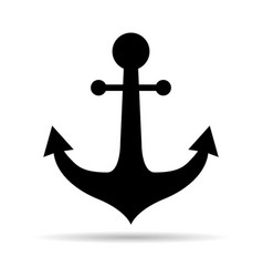 Anchor Marine Old Shadow Icon Ship Security