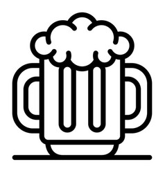 Men Beer Mug Icon Outline Style