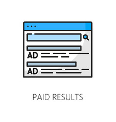 Paid Results Serp Icon Search Engine Result Page