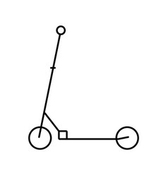 Kick Scooter Kid Leisure Line Icon