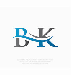 Letter B K Linked Logo