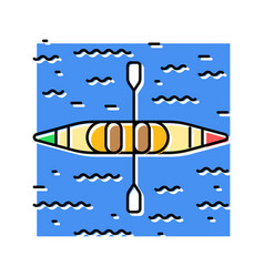 Boat Summer Color Icon