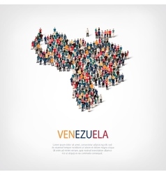 People Map Country Venezuela