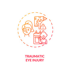 Traumatic Eye Injury Concept Icon