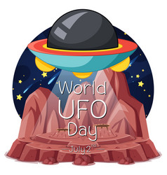 World Ufo Day Poster Design