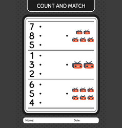 Count And Match Game With Radio Worksheet