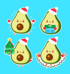 Cute Happy Funny Christmas Avocado