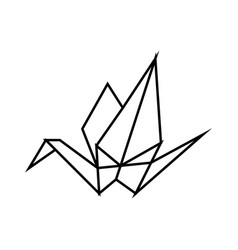 Origami Kid Leisure Line Icon