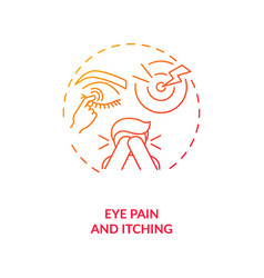 Eye Pain And Itching Concept Icon