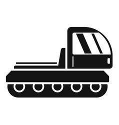 Mountain Snowcat Icon Simple Style