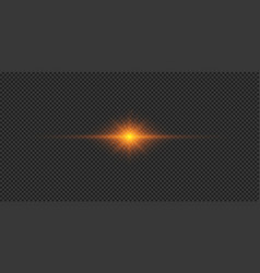 Orange Horizontal Light Effect Of Lens Flares