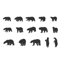 Polar Bear Silhouettes Svg