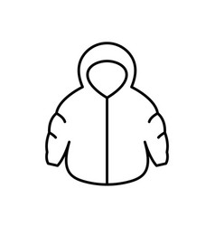 Winter Jacket For A Baby Outline Icon Eps 10