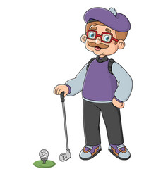 A Grandfather Works As Professional Golfer