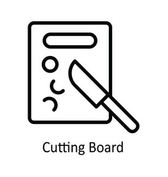 Cutting Board Outline Icon Design