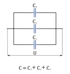 Diagram Of Parallel Connection Three Capacitors