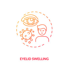 Eyelid Swelling Concept Icon