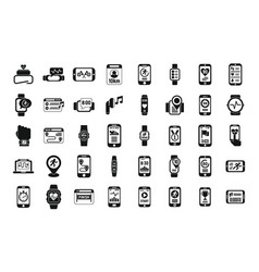 Runner App Icons Set Simple Body Activity