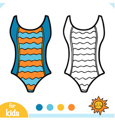 Coloring Book One-piece Women Swimsuit