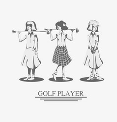 Golf Player Women In The Course