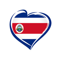 Love Costa Rica Flag Emblem