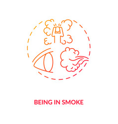 Being In Smoke Concept Icon