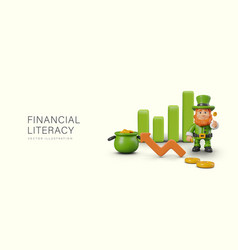 Cute Financial Literacy Concept Realistic